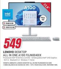 Lenovo - All In One A100 FOJN040IX