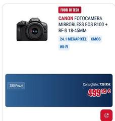 Canon - Fotocamera Mirrorless EOS R100 + RF-S 18-45mm