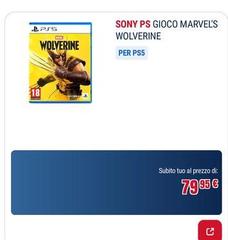 Sony - Ps Gioco Marvel's Wolferine