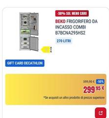 Beko - Frigorifero Da Incasso Combi B7bcna295hs2