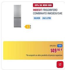 Indesit - Indisrit Frigorifero Combinato Inks8261s4e