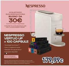 Nespresso - Vertuo Up + 100 Capsule