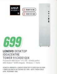Lenovo - Ideacentre Tower 91CX001QIX