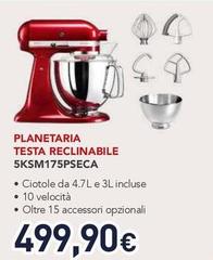 Kitchenaid - Planetaria Testa Reclinabile 5KSM175PSECA