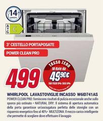 Whirlpool - Lavastoviglie Incasso W6ID741AS