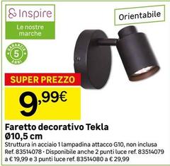 Inspire - Faretto Decorativo Tekla Ø10,5 Cm