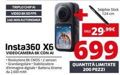 Insta360 - X6 Videocamera 8K Con Ai