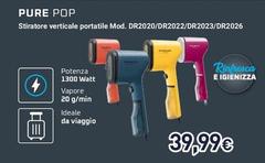 Rowenta - Pure Pop Stiratore Verticale Portatile Mod. DR2020/DR2022/DR2023/DR2026