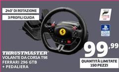 Thrustmaster - Volante Da Corsa T98 Ferrari 296 GTB + Pedaliera