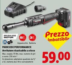 Parkside Performance - Avvitatore Ricaricabile A Cricco