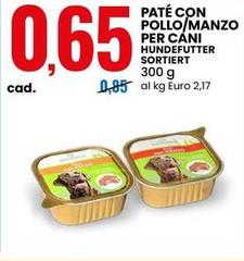 Paté Con Pollo/Manzo Per Cani