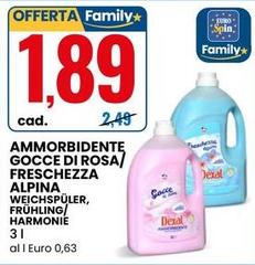 Ammorbidente Gocce Di Rosa/Freschezza Alpina 
