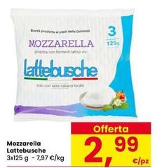 Lattebusche - Mozzarella