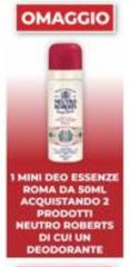 Deo - 1 Mini  Essenze Roma Da 50ml Acquistando 2 Prodotti Neutro Roberts