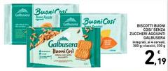 Galbusera - Biscotti Buoni Cosi Senza Zuccheri Aggiunti