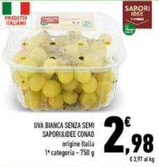 Cucina e Sapori - Uva Bianca Senza Semi