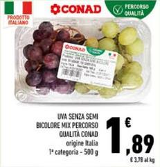 Conad - Uva Senza Semi Bicolore Mix Percorso Qualita