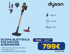Dyson - Scopa Elettrica V16 Piston Submarine