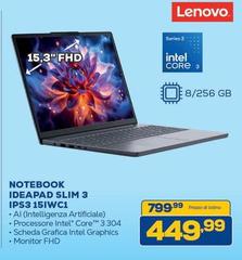 Lenovo - Notebook Ideapad Slim 3 IPS3 15WC117