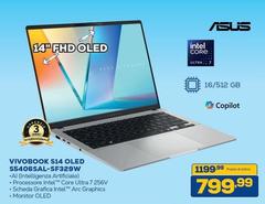 Asus - Vivobook S14 Oled 55406sal-sf329w