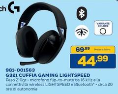 981-001563 G321 Cuffia Gaming Lightspeed