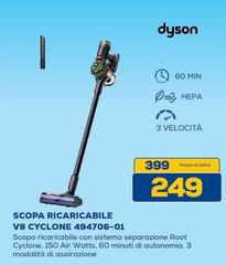 Dyson - Scopa Ricaricabile V8 Cyclone 494706-01