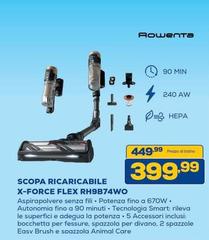 Rowenta - Scopa Ricaricabile X-force Flex RH9B74WO