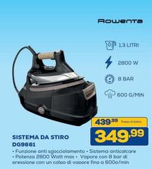 Rowenta - Sistema Da Stiro DG9661