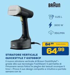 Braun - Stiratore Verticale Quickstyle 7 GS7088CP