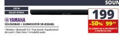 Yamaha - Soundbar + Subwoofer SR-B30ABL
