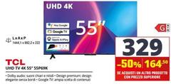 TCL - UHD TV 4K 55