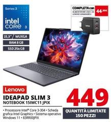 Lenovo - Ideapad Slim 3 Notebook 15IWC11JPIX