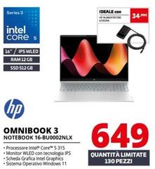 HP - Omnibook 3 Notebook 16-BU0002NLX