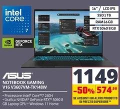 Asus - Notebook Gaming V16 V3607VM-TK148W