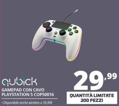 Qubick - Gamepad Con Cavo Playstation 5 COP50016