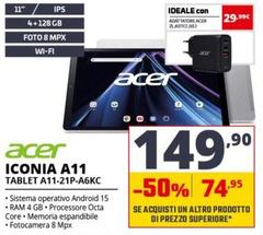 Acer - Iconia A11 Tablet A11-21P-A6KC