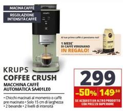 Krups - Coffee Crush Macchina Caffè Automatica SA401LE0 
