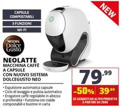 Krups - Neolatte Macchina Caffè A Capsule Con Nuovo Sistema Dolcegusto Neo