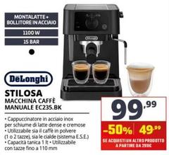 De Longhi - Stilosa Macchina Caffè Manuale EC235.BK 