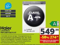Haier - Lavatrice HW120B14367U1IT 