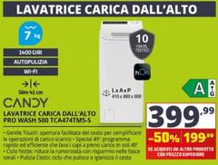 Candy - Lavatrice Carica Dall'Alto Pro Wash 500 TCA474TM5-S