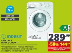 Indesit - Lavatrice MTWC 91296 W IT