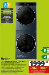 Haier - Collona Bucato Con Lavatrice + Asciugatrice CLC108GNU1 