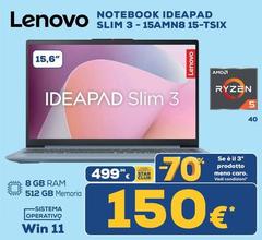 Lenovo - Notebook Ideapad Slim 3 - 15AMN8 15-TSIX