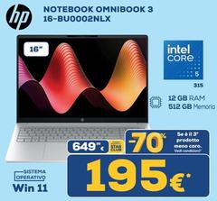 HP - Notebook Omnibook 3 16-BU0002NLX