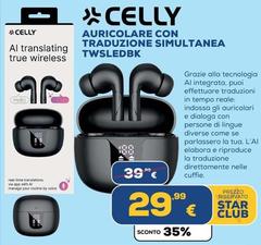 Celly - Auricolare Con Traduzione Simultanea