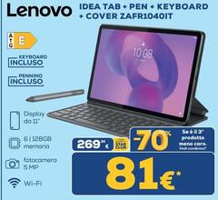 Lenovo - Idea Tab + Pen + Keyboard + Cover Zafr1040it