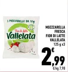 Vallelata - Mozzarella Fresca Fior Di Latte