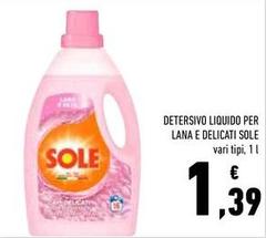 Sole - Detersivo Liquido Per Lana E Delicati