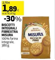 Misura - Biscotti Integrali Fibrextra